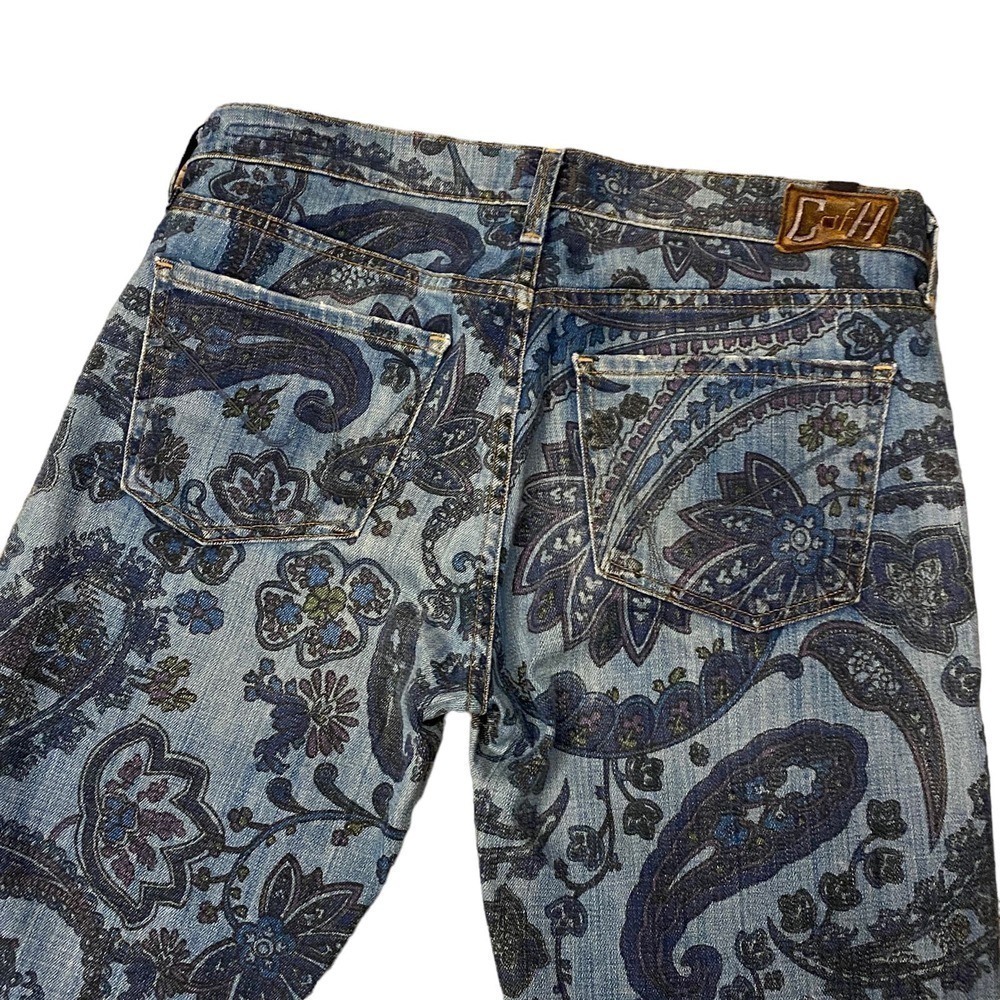 Citizens of humanity Avedon blue paisley skinny stretchy jeans size 28 women's - Picture 5 of 9